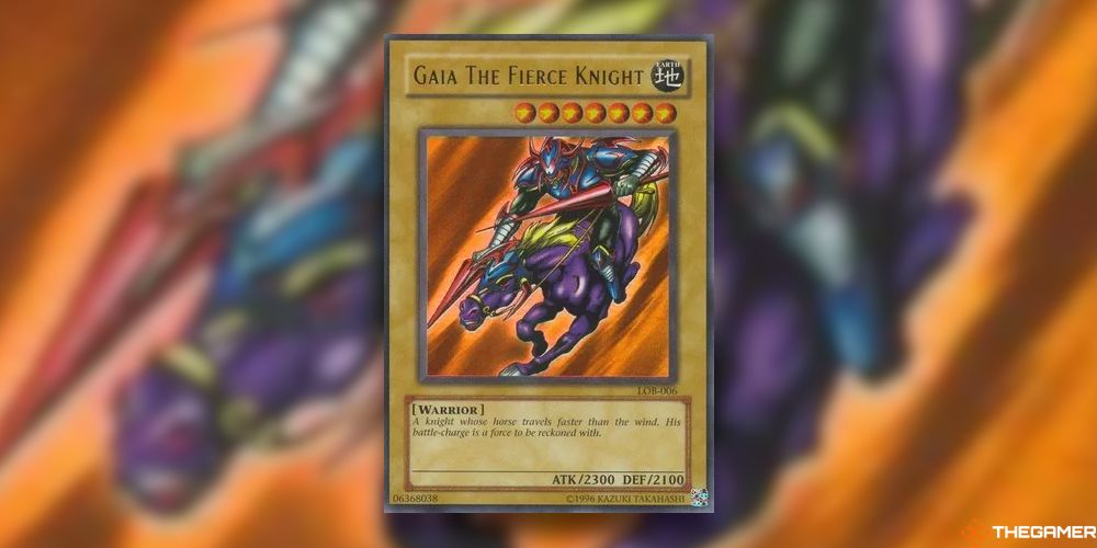 Gaia The Fierce Knight card from YuGiOh