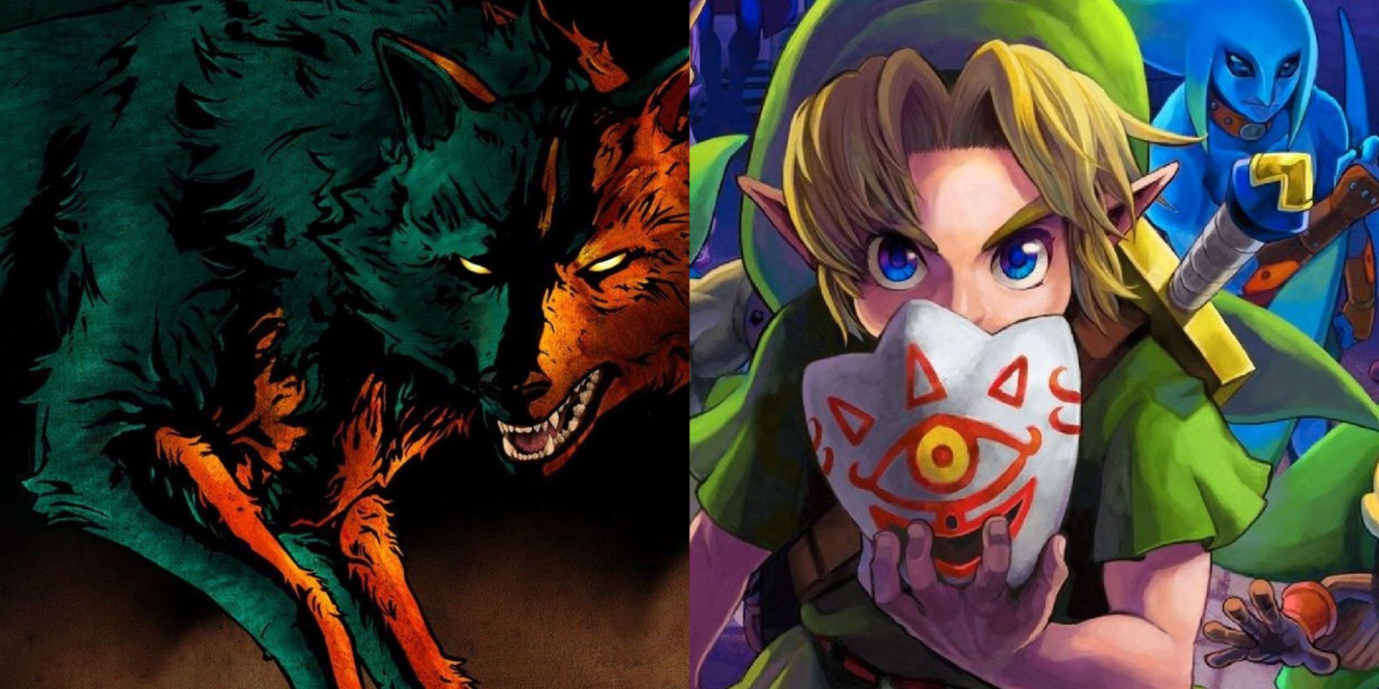 Games With Shapeshifters Featured Split Image The Wolf Among Us and Legend Of Zelda
