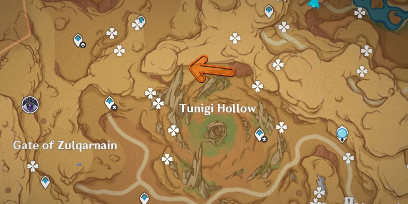 Genshin Impact Top Of Spike In Tunigi Hollow