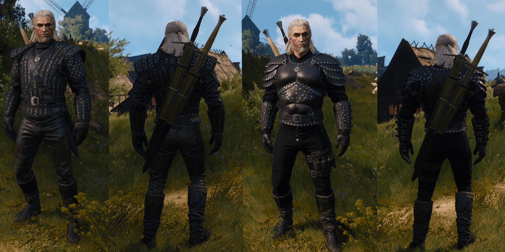 geralt wearing Grandmaster Legendary Forgotten Wolven Gear in the witcher 3