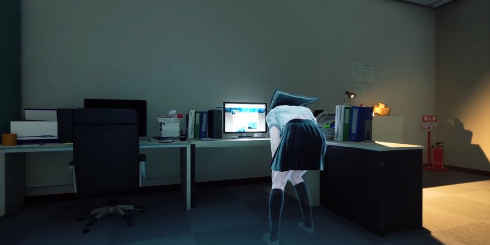 Ghostwire Tokyo - Student Of Misery Staring At A Desktop-1