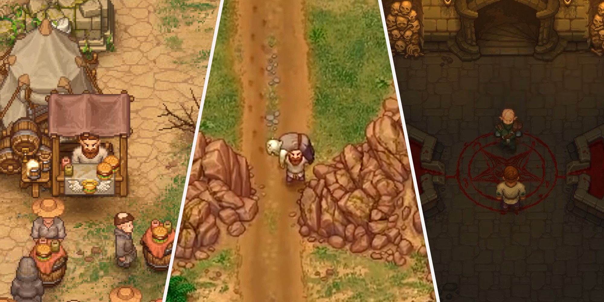 Graveyard Keeper Burger Stand, Carrying a Corpse, and Ritual Location