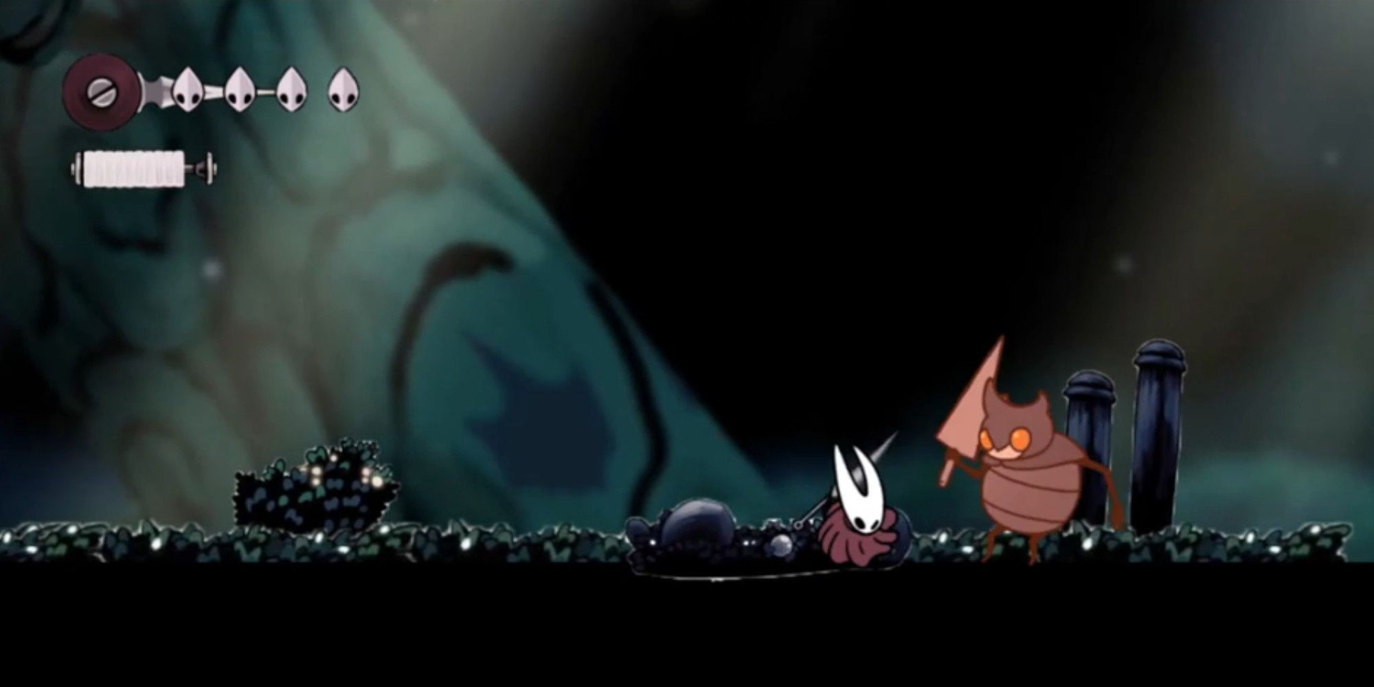 A fan-made Hollow Knight Silksong game with Hornet attacking an enemy