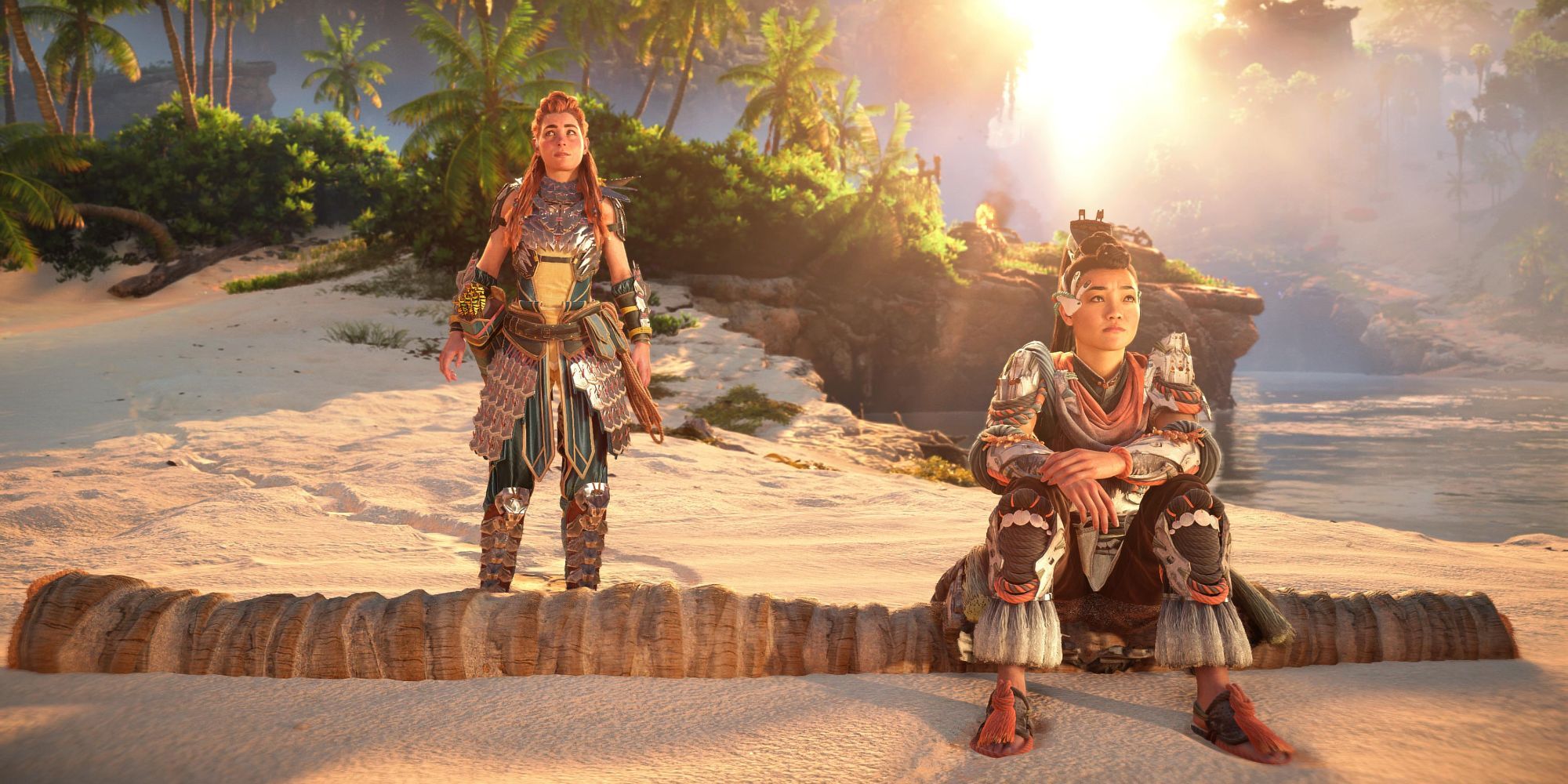 Horizon Burning Shores sofre review bombing devido a beijo de Aloy