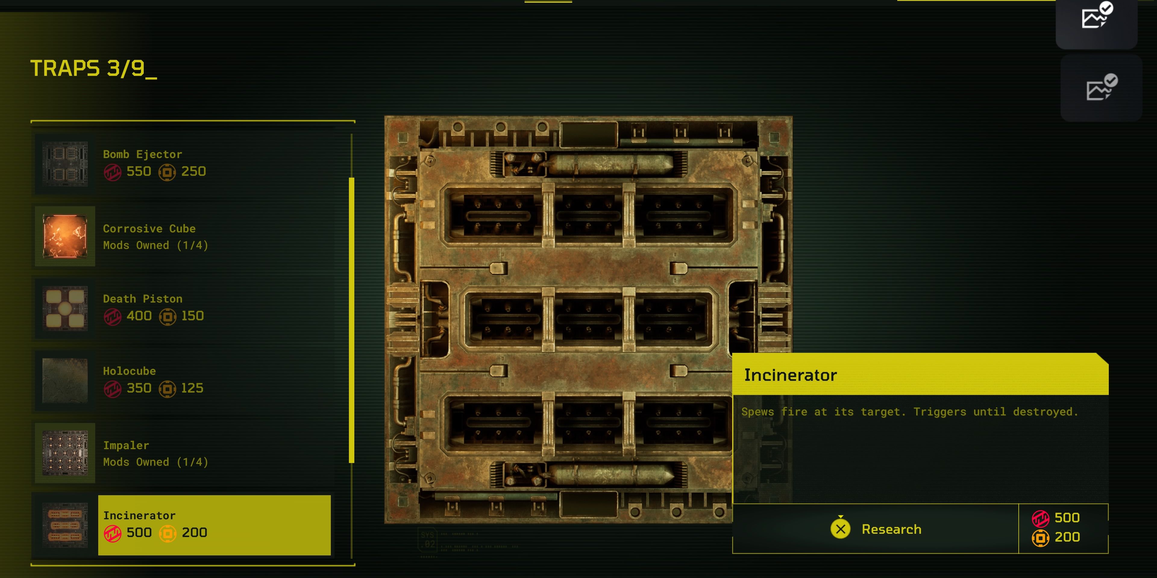 Image shows the Incinerator trap in Meet Your Maker