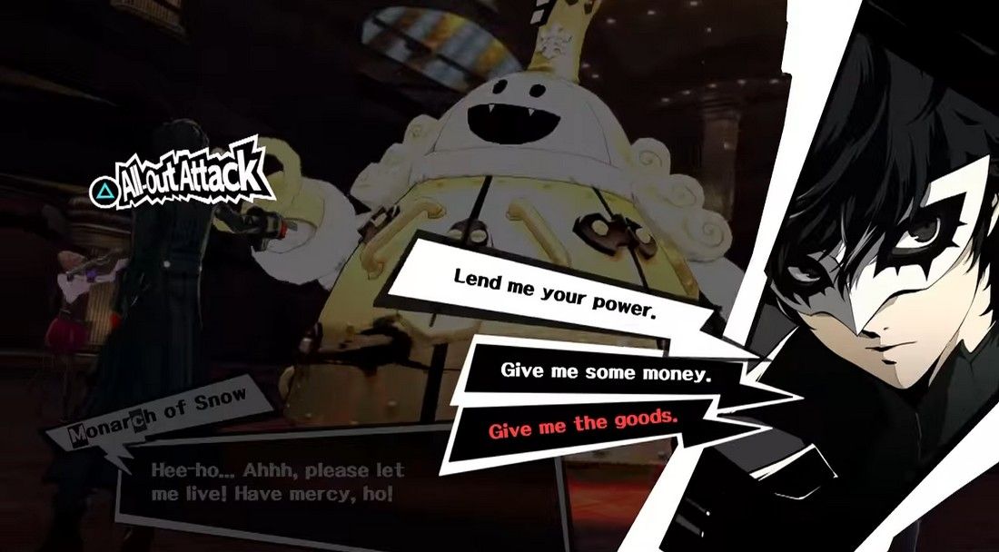 Negotiate with King Frost's enemies in Joker Persona 5 Royal and attempt to recruit Shadow