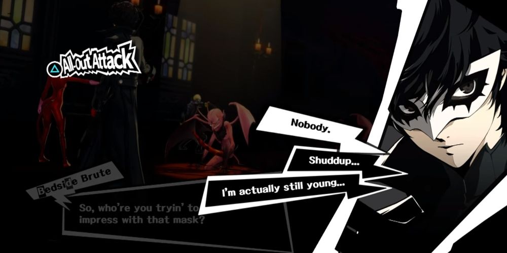 Joker negotiating with an Incubus during battle in Persona 5 Royal