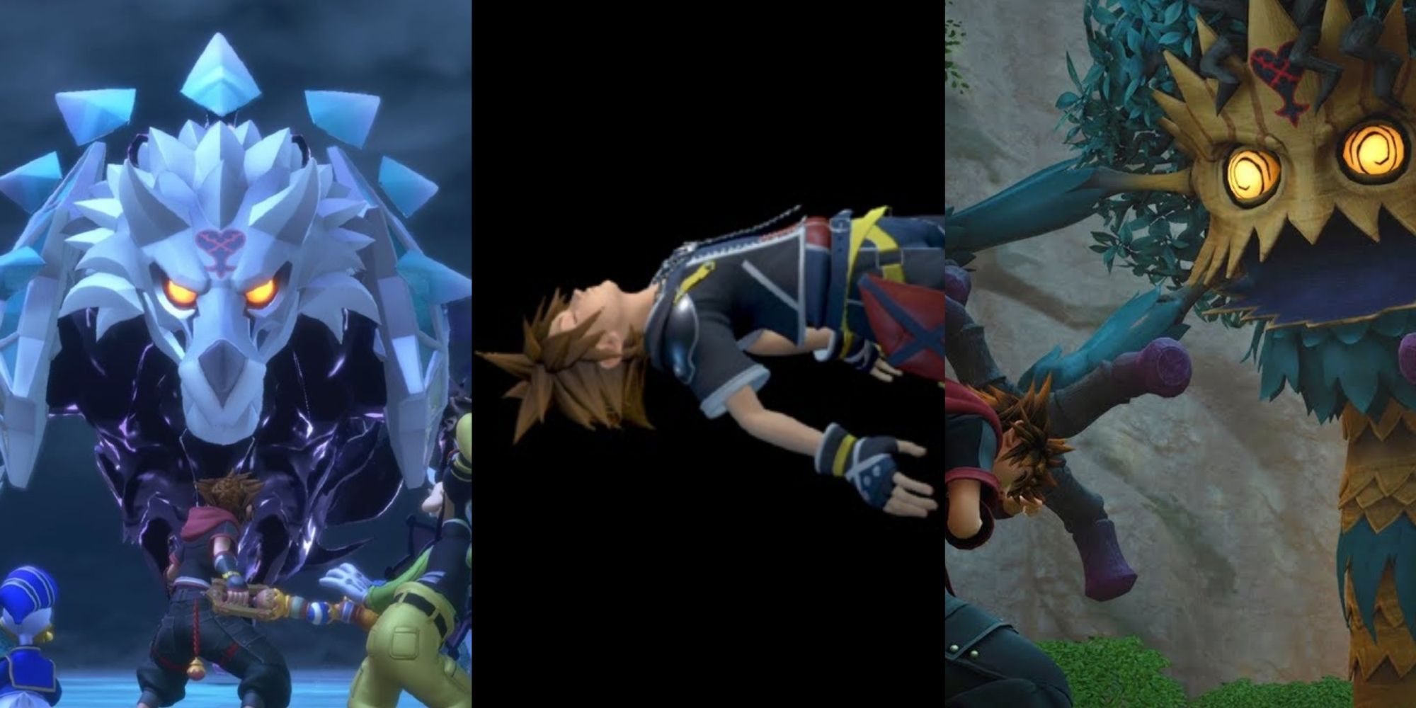 Kingdom Hearts 3 - Game Over Sora and two Bosses