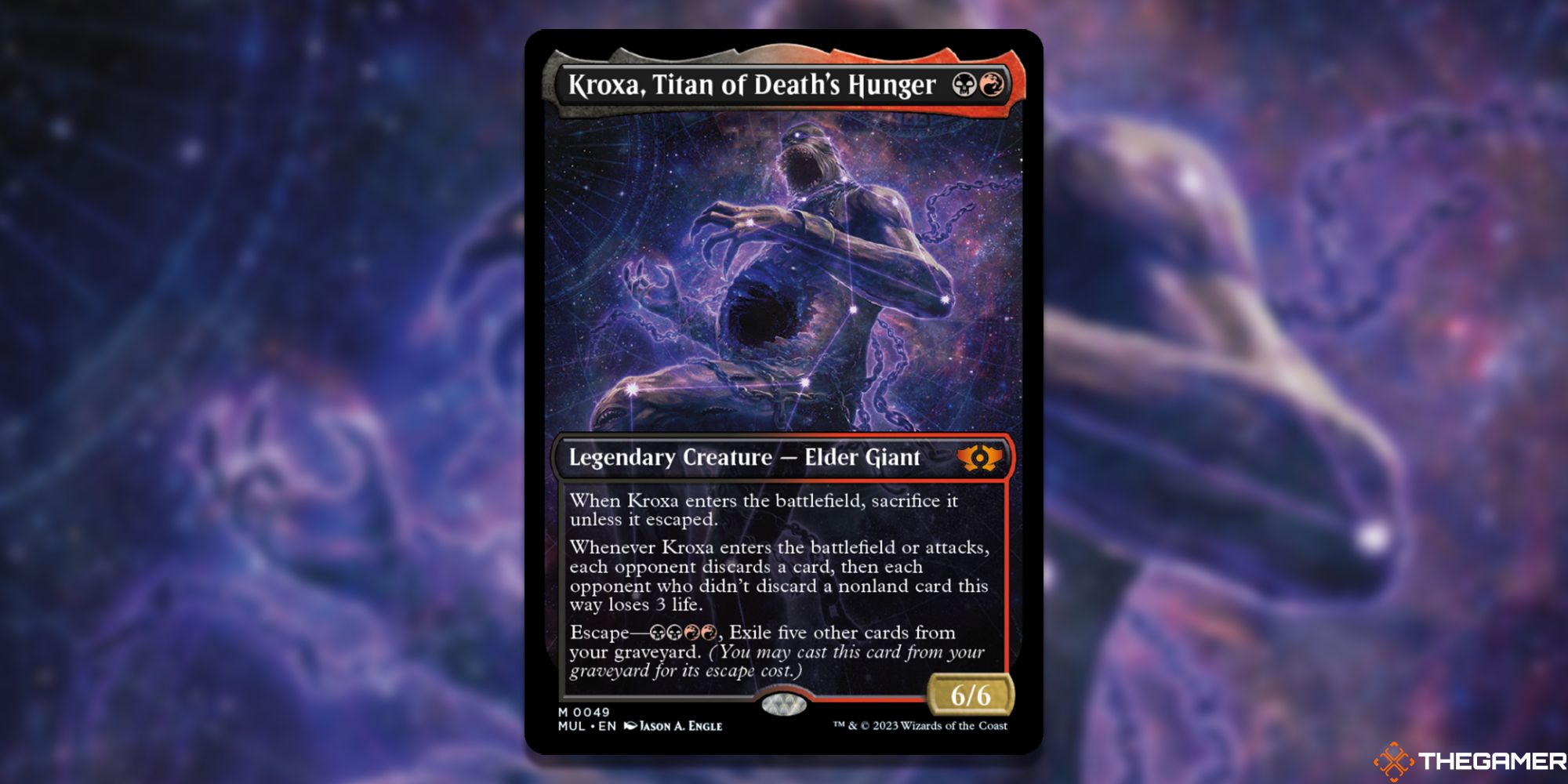 MTG: Kroxa, Death Hunger Giant Card