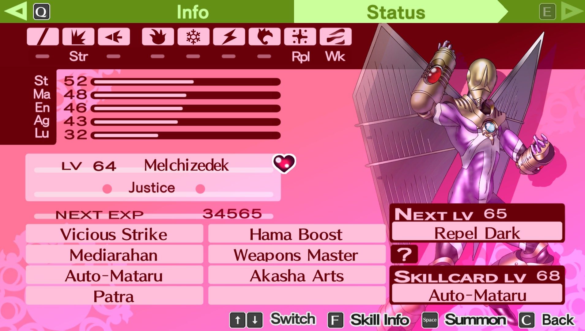 melchizedek sample build from persona 3 portable as the female protagonist