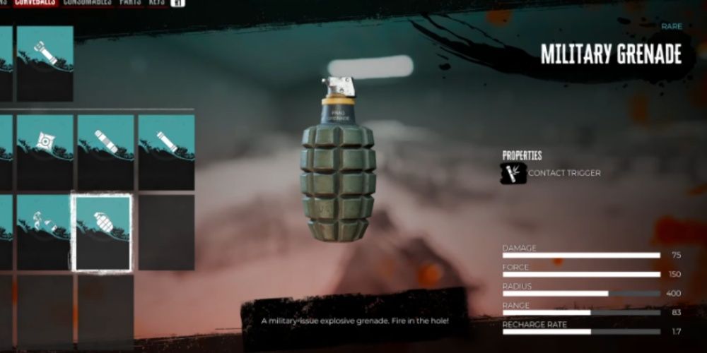 Military Grenade  in Dead Island 2 inventory