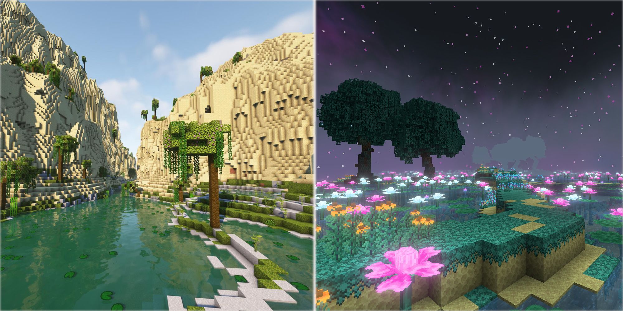 Minecraft Best Mods That Add Biomes Kaki Field Guide   Minecraft Terralith Betterend 