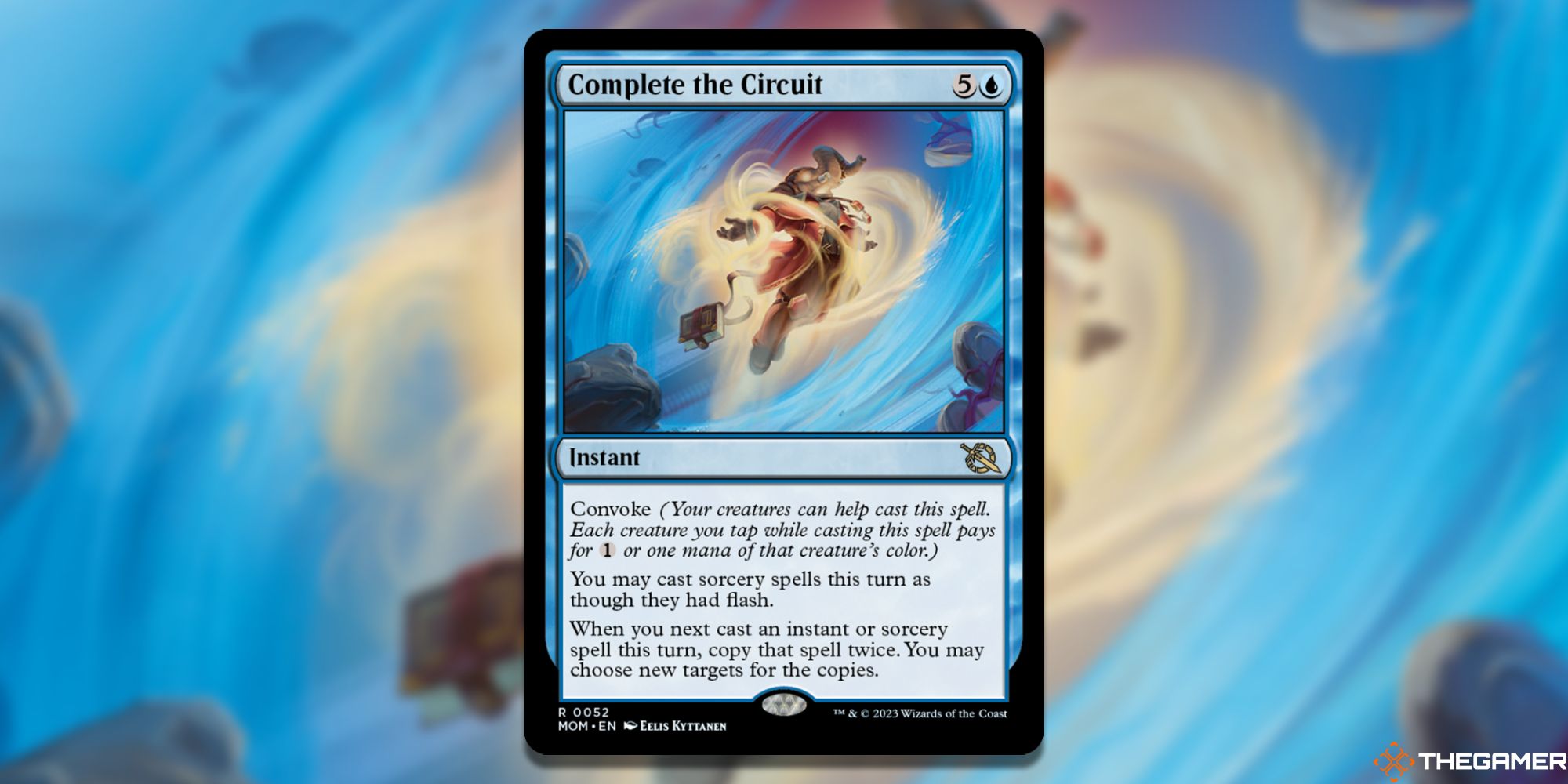 Complete the Circuit card image from Magic: The Gathering, with artwork by Eelis Kyttanen