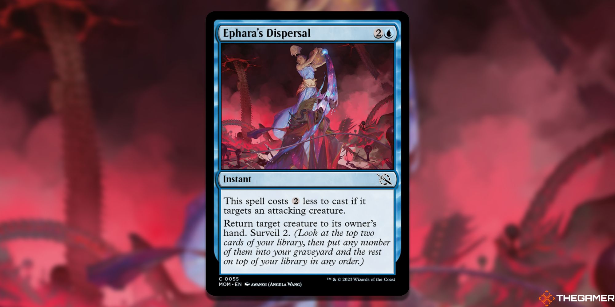 Ephara's Dispersal card image in Magic: The Gathering, with artwork by Awanoi (Angela Wang)