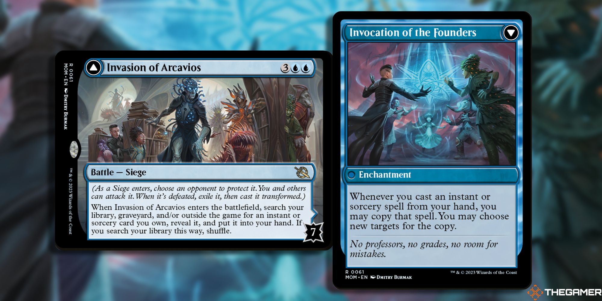 An image of the Invasion of Arcavios card in Magic: The Gathering, with artwork by Dmitry Burmak