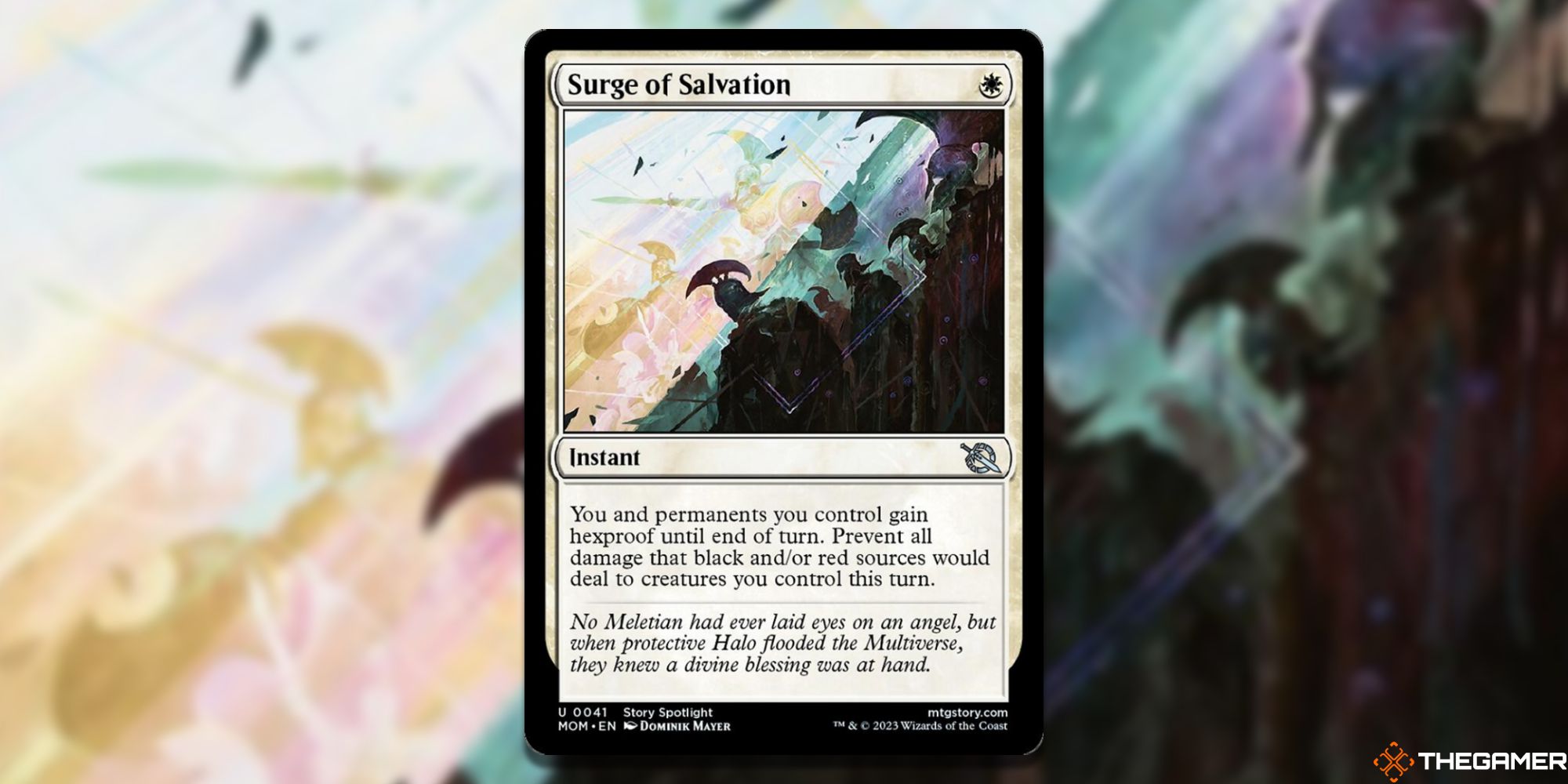 Image of the Surge of Salvation card in Magic: The Gathering, with art by Dominik Mayer