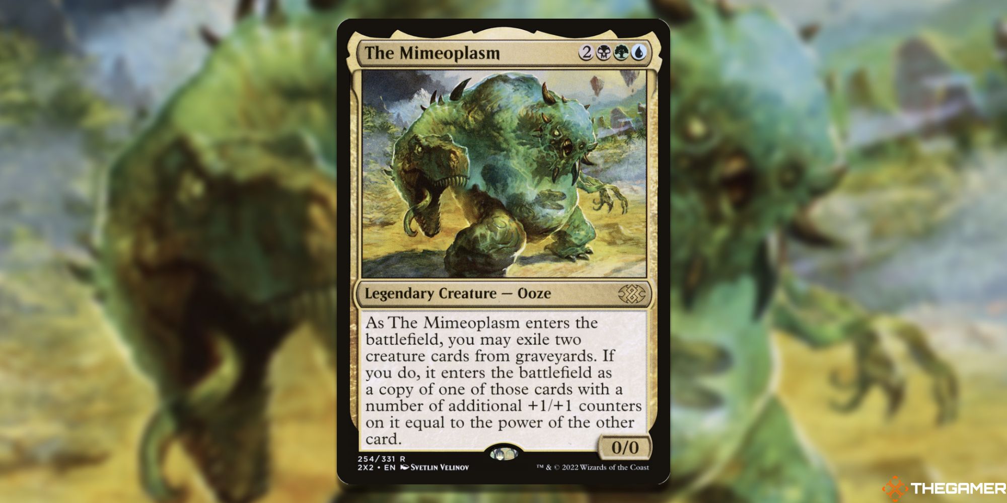 Image of the The Mimeoplasm card in Magic: The Gathering, with art by Svetlin Velinov