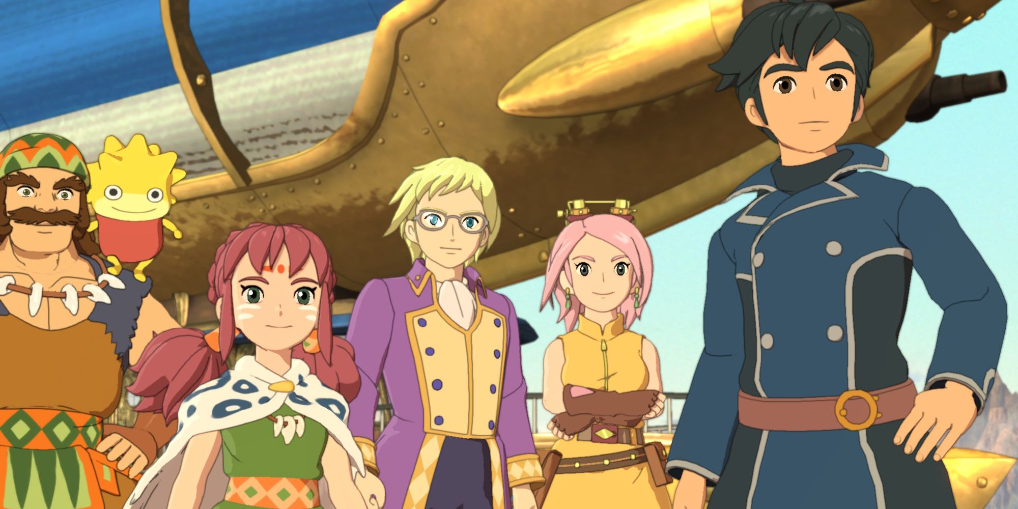 Ni No Kuni 2 Revenant Kingdom Main Characters On Flying Ship