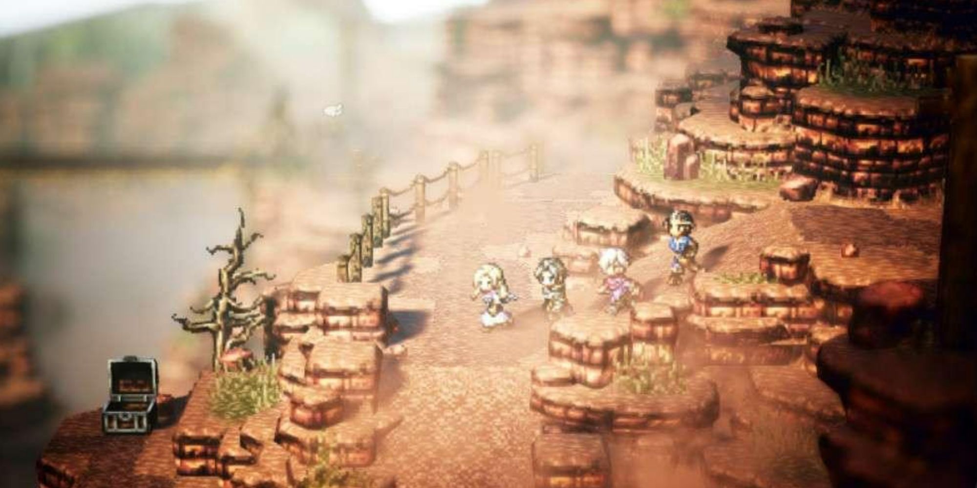 Octopath Traveler 1, Traveling slowly through the world