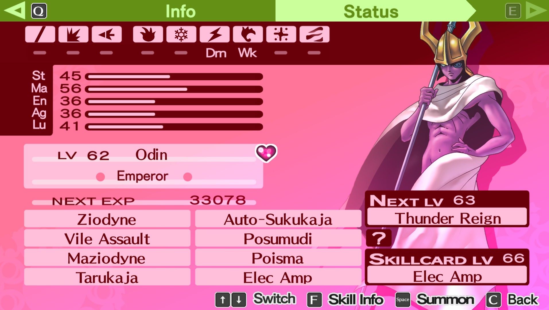 odin sample build from persona 3 portable as the female protagonist