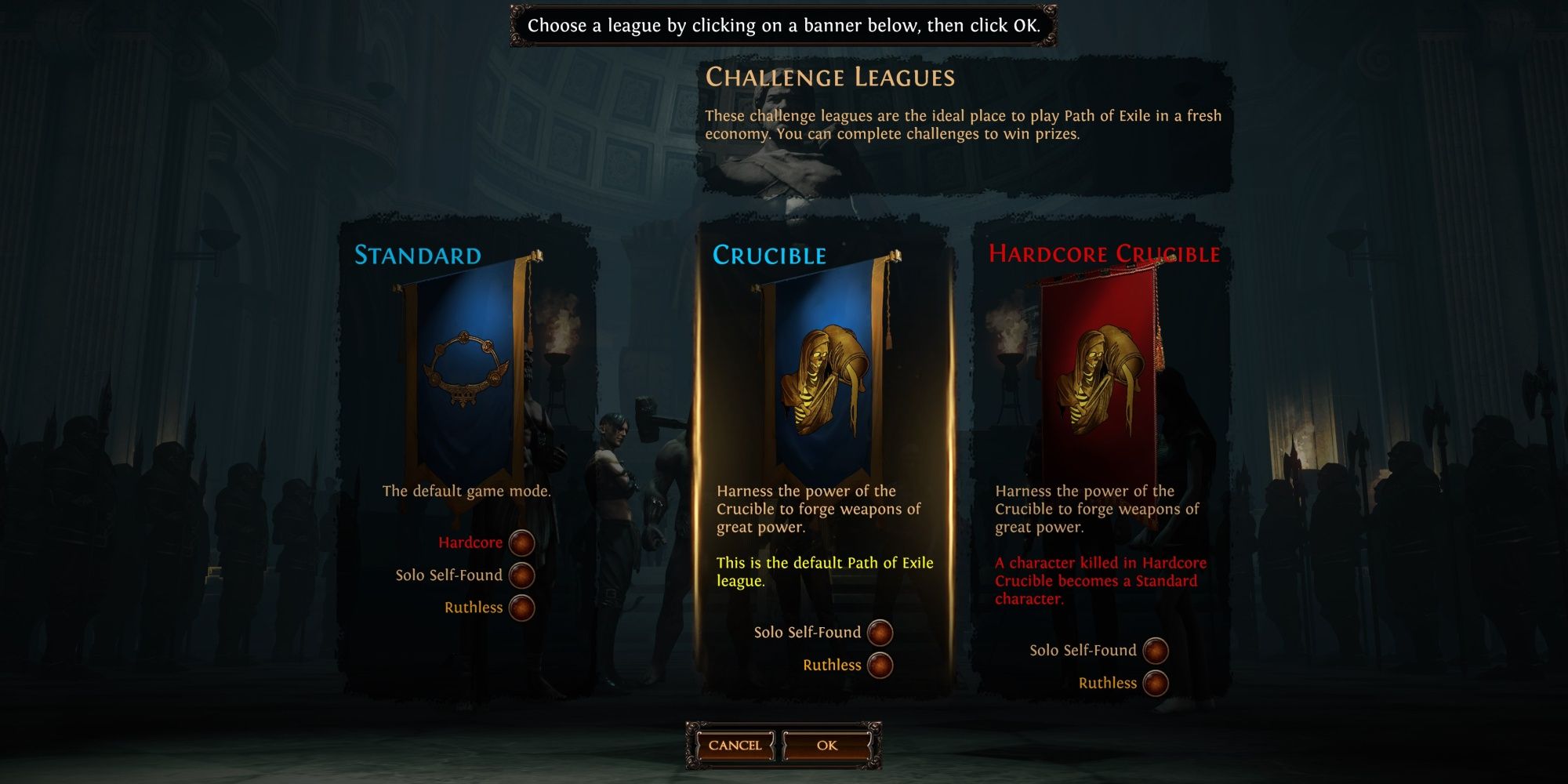 Path of Exile Crucible League Banners