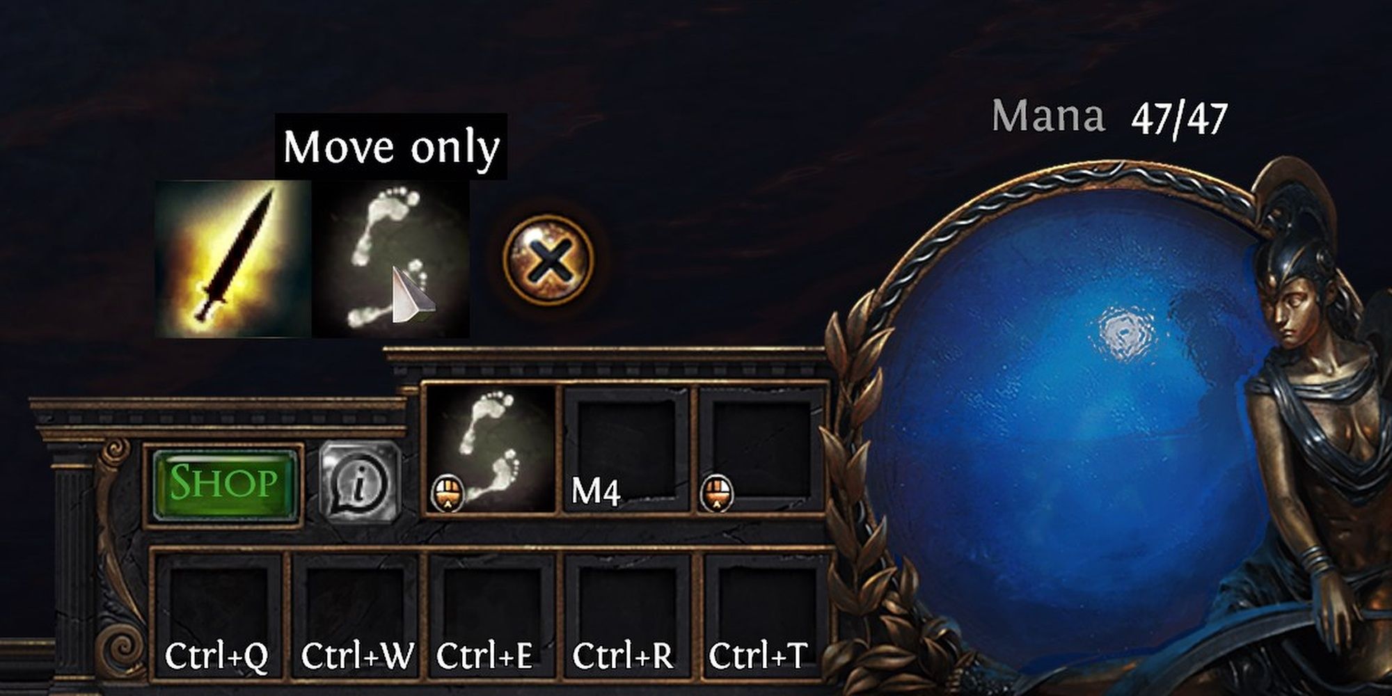 Path of Exile Move Only Keybind Tip