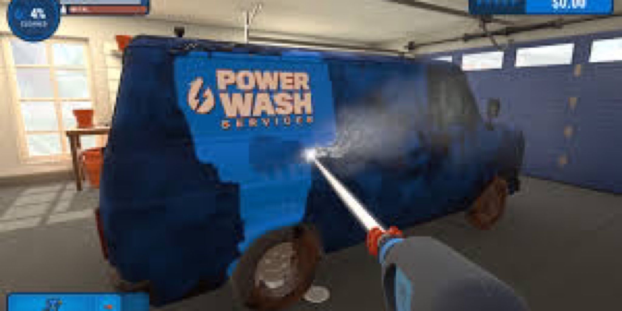 Car Garage Van Washing In Powerwash Simulator 