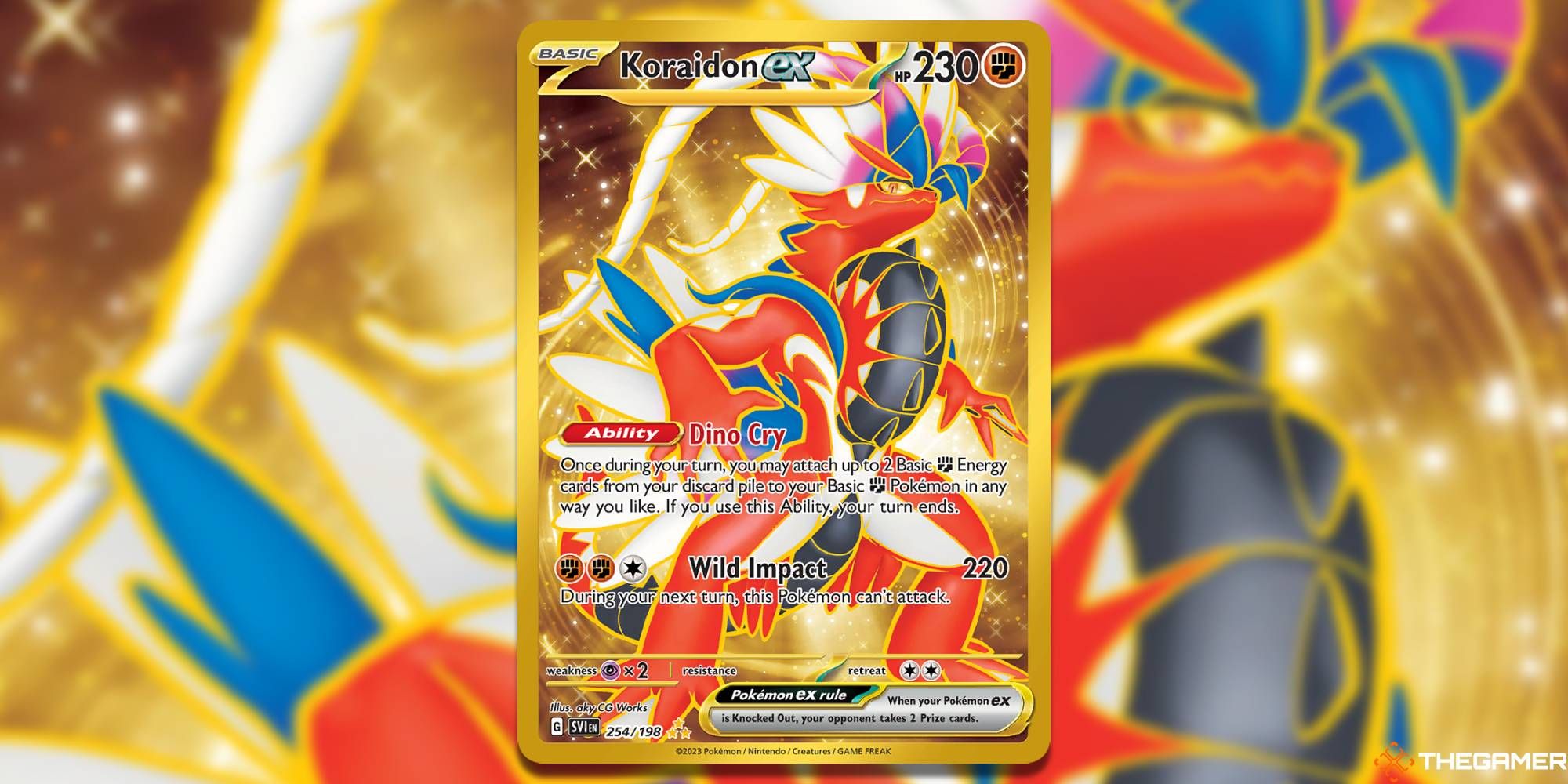 Pokemon TCG Scarlet Violet Koraidon ex Gold