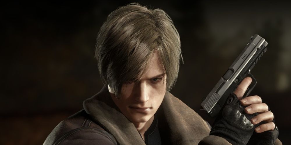 Leon Kennedy with the SG-09 in Resident Evil 4 Remake: The Mercenaries