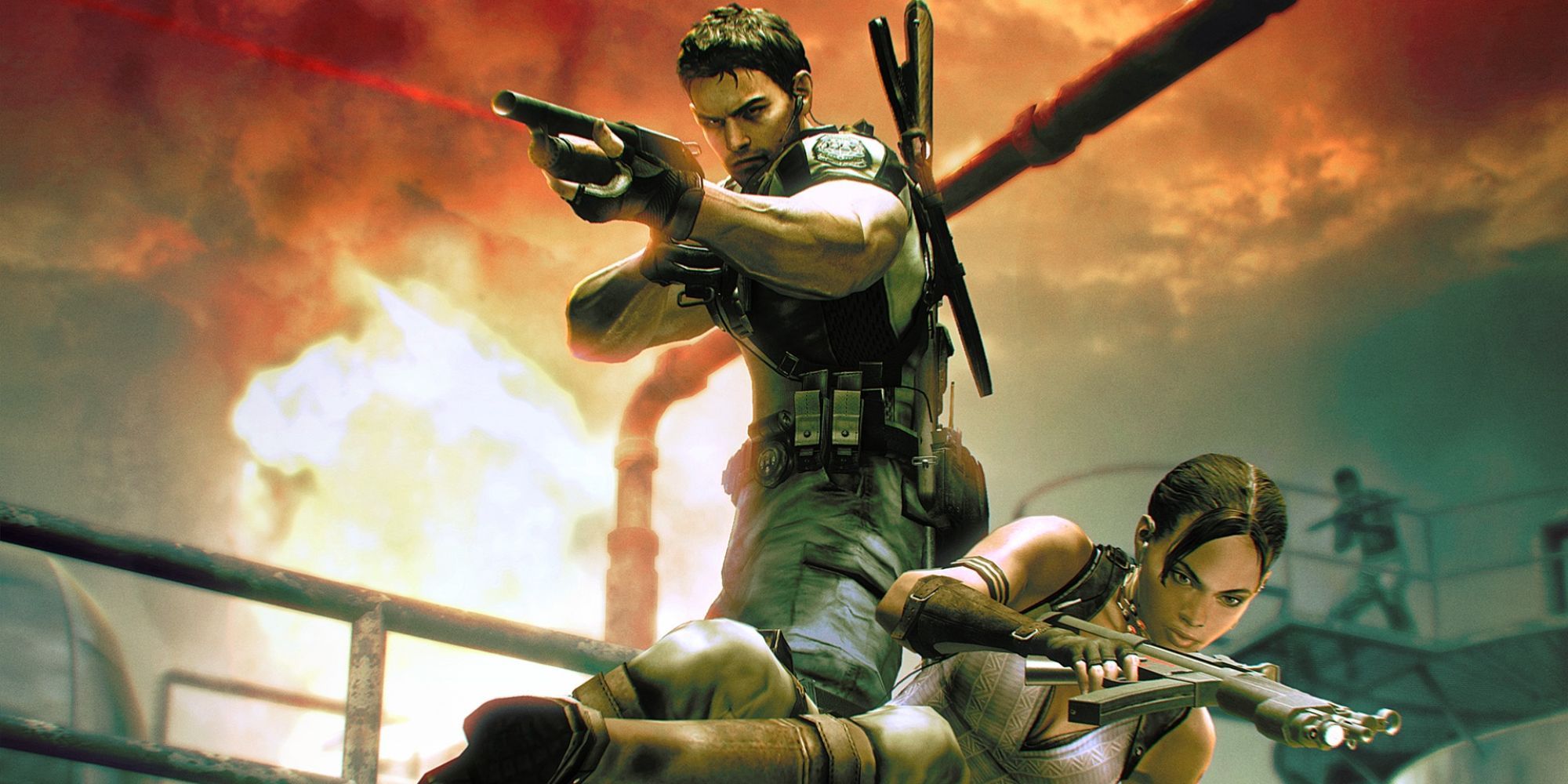 Resident Evil 5's key art.