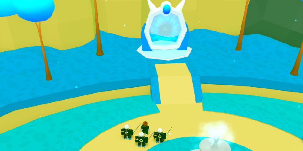 Alien Planet Portal from Roblox Anime Warrior Simulator 2