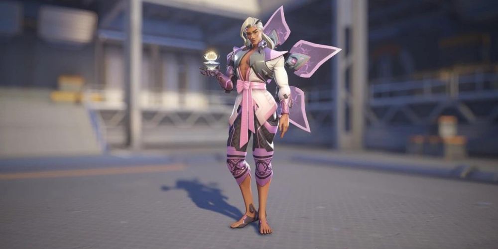 Screenshot of Lifeweaver with Orchid Skin in Overwatch 2