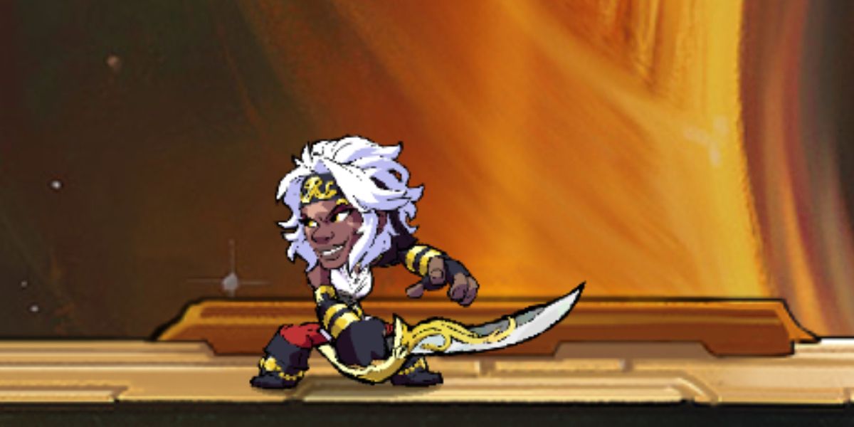 Sidra with sword in Brawlhalla