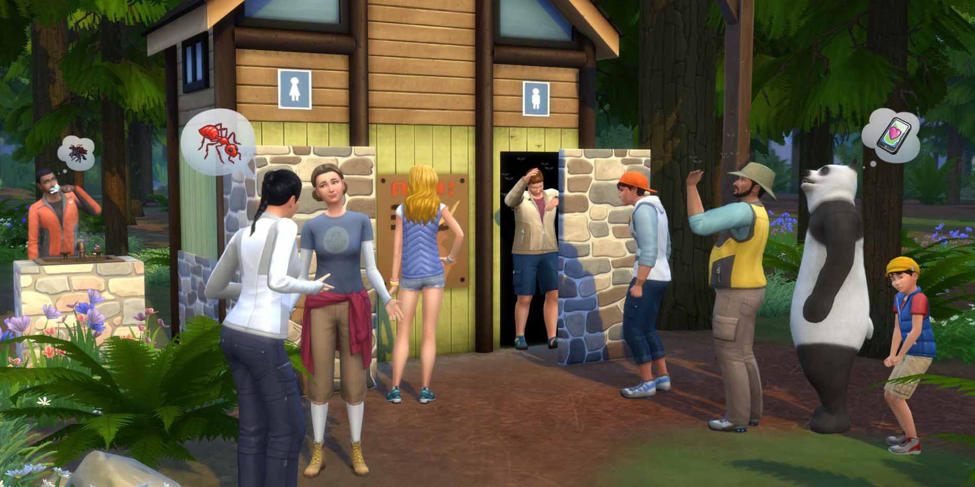 Sims 4 outdoor retreat toilet queue