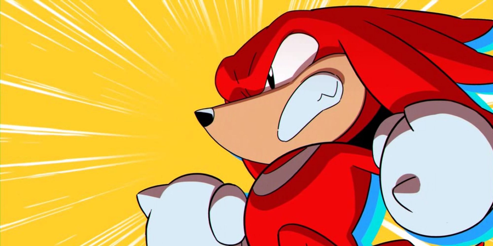 Sonic Mania Knuckles Launching Into Battle