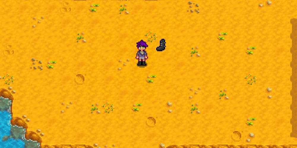 Stardew Valley Character wearing Dark Boots