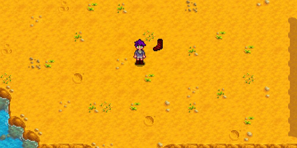 Stardew Valley Character wearing Firewalker Boots