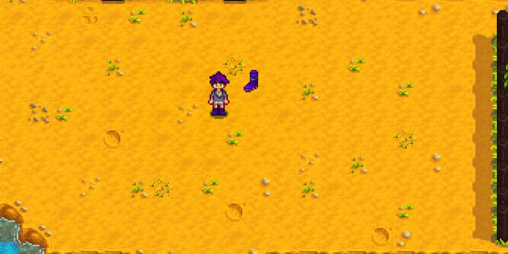 Stardew Valley Character wearing Space Boots