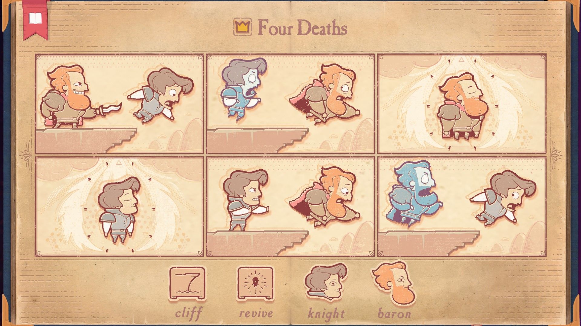 The solution for the Rivals section of Storyteller, showing four deaths.