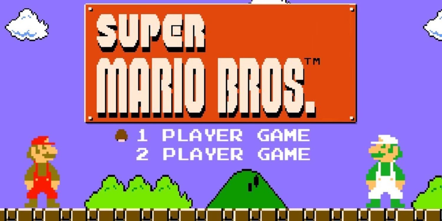 Super Mario Bros Start Screen