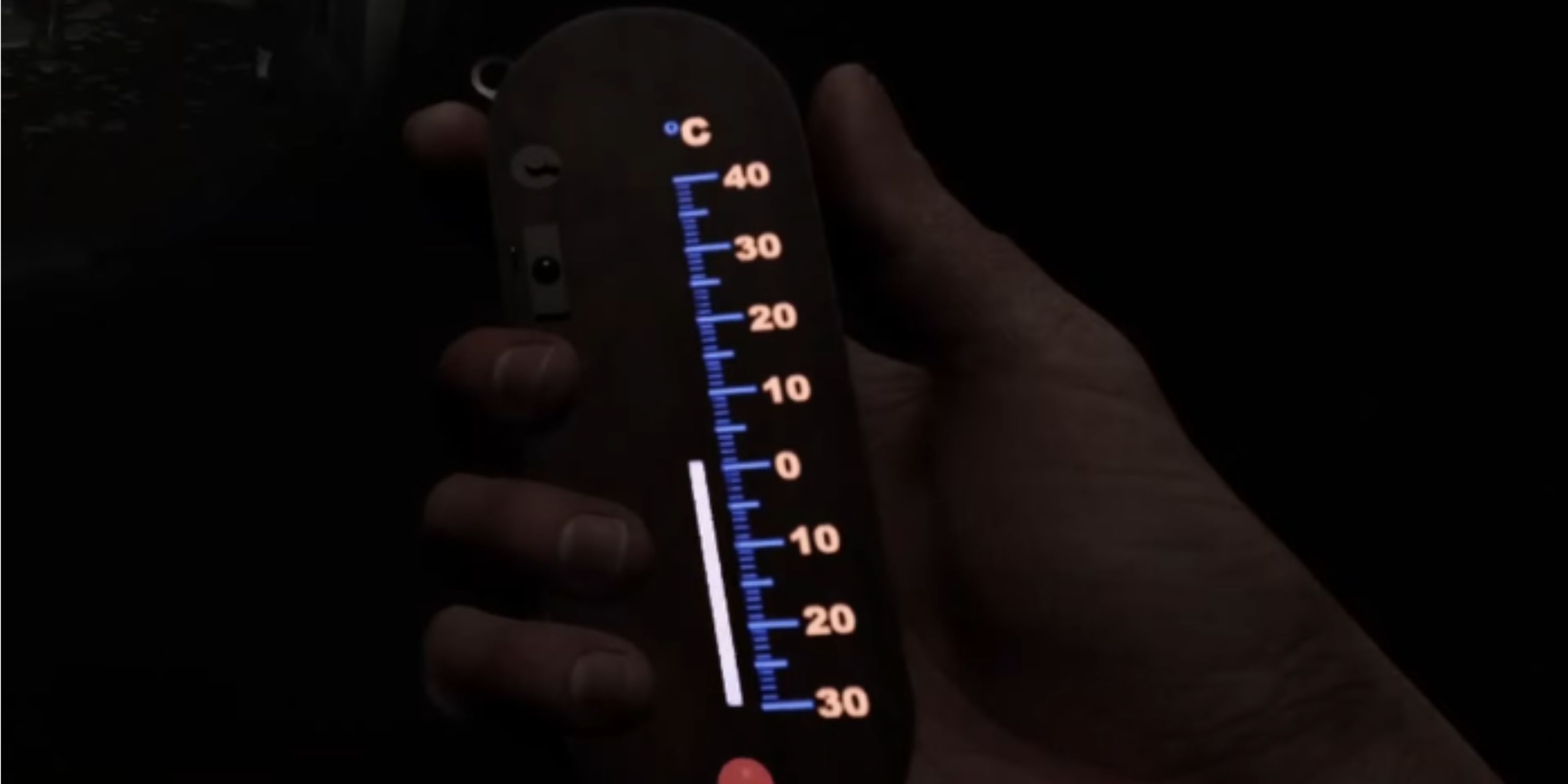 Thermometer demonologist closeup
