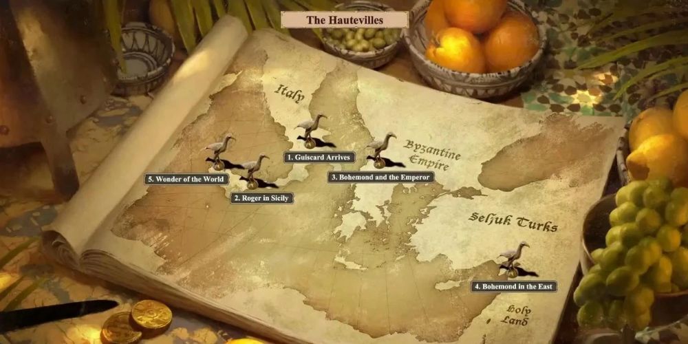 Hautvilles campaign map from Age of Empires 2: Definitive Edition.