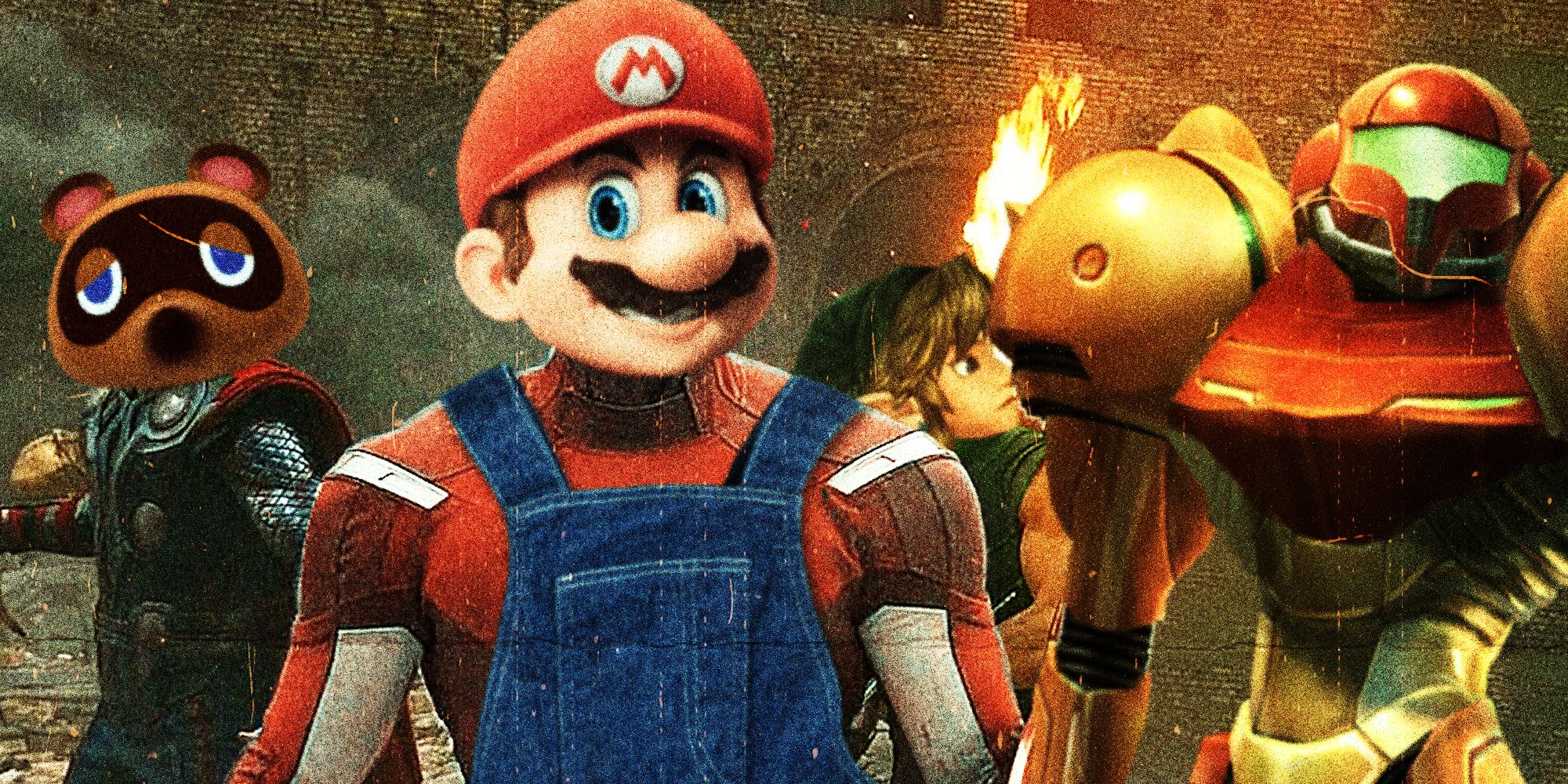 The Nintenders - Tom Nook, Mario, Link, and Samus as Avengers