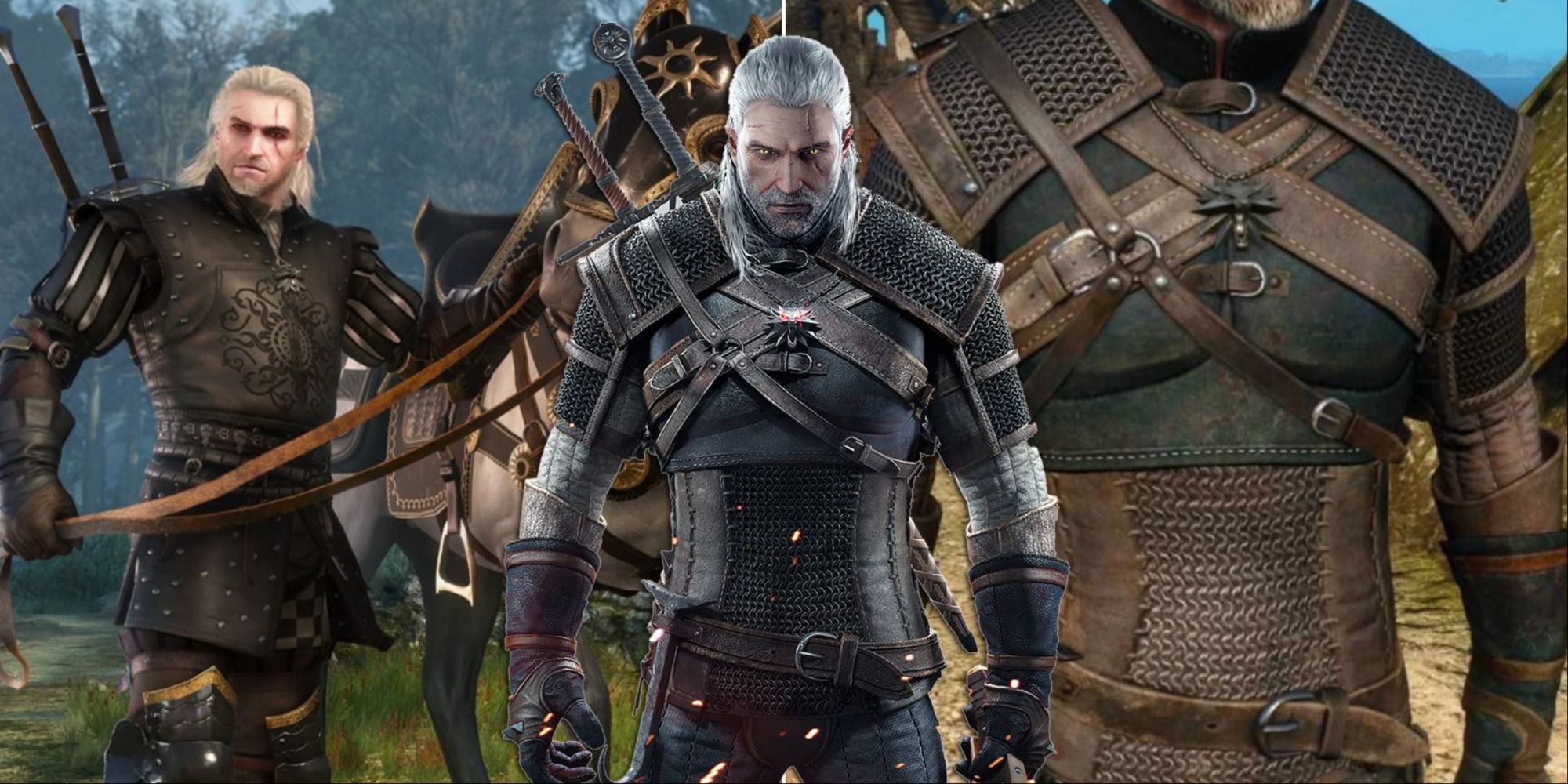 The Witcher 3 - Geralt in various armor sets