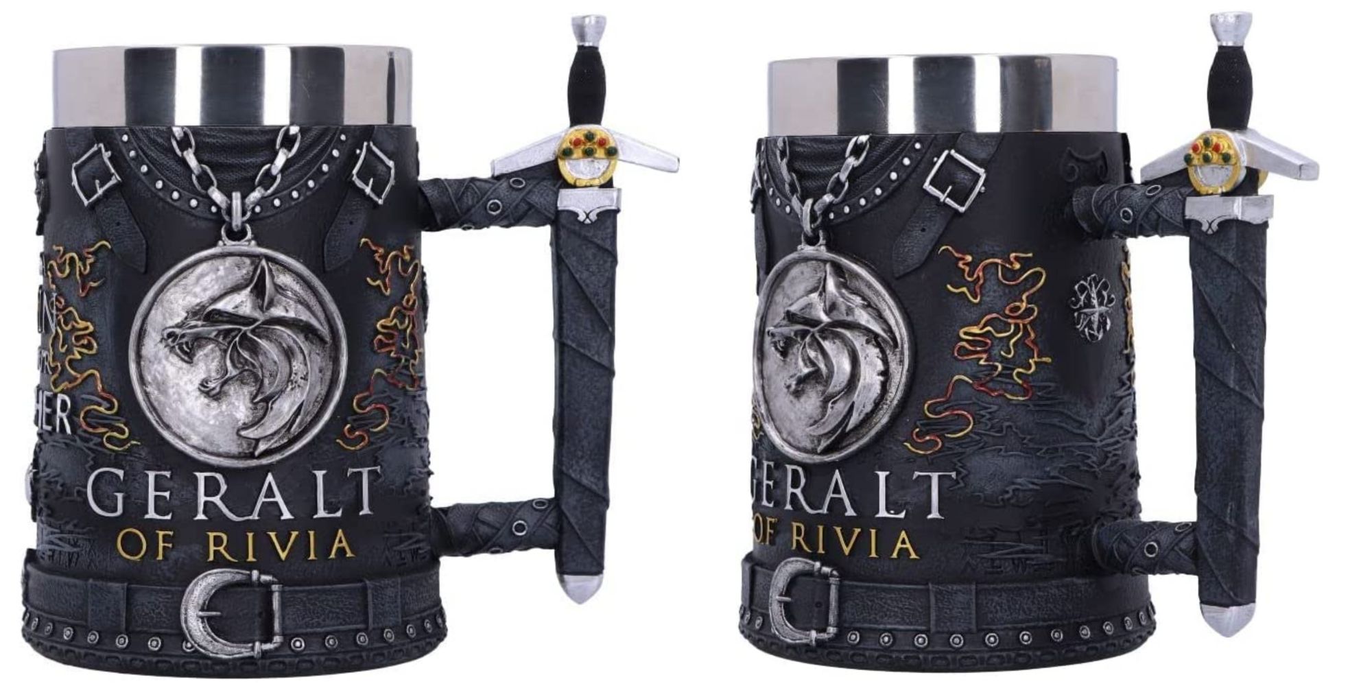 The Witcher Geralt of Rivia Tankard front and side