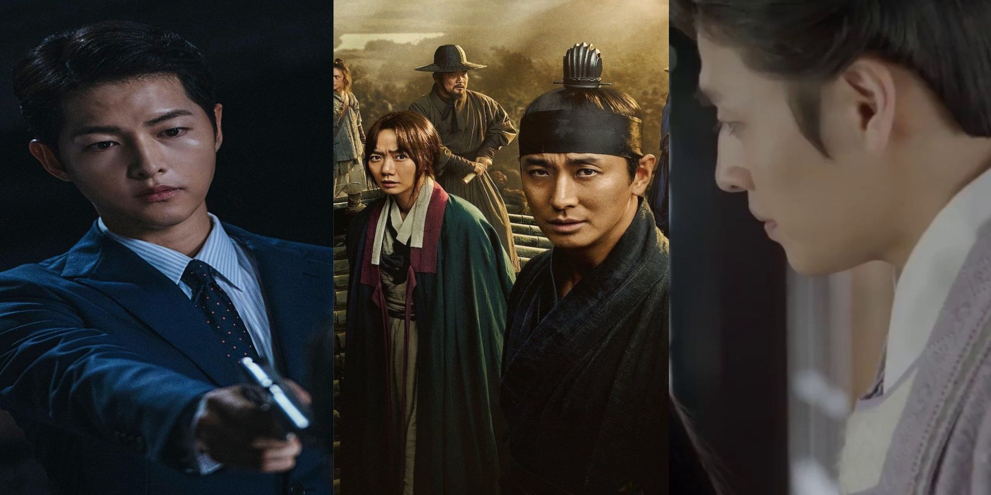Collage Image of Vincenzo, Kingdom, and Scarlet Heart Ryeo
