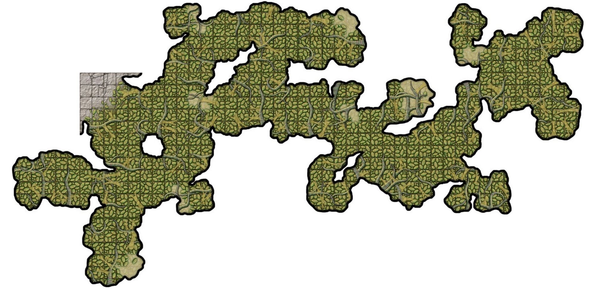 Huge cave dungeon map