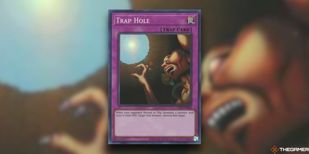 Trap Hole card from YuGiOh