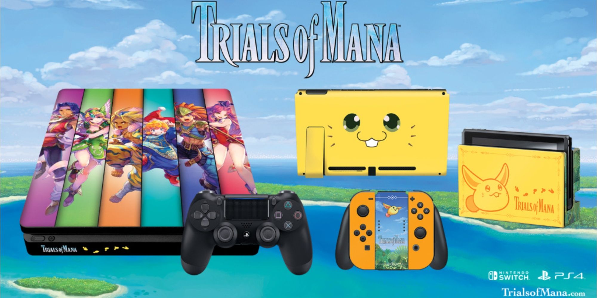 Trials of Mana PS4 and Nintendo Switch special edition consoles