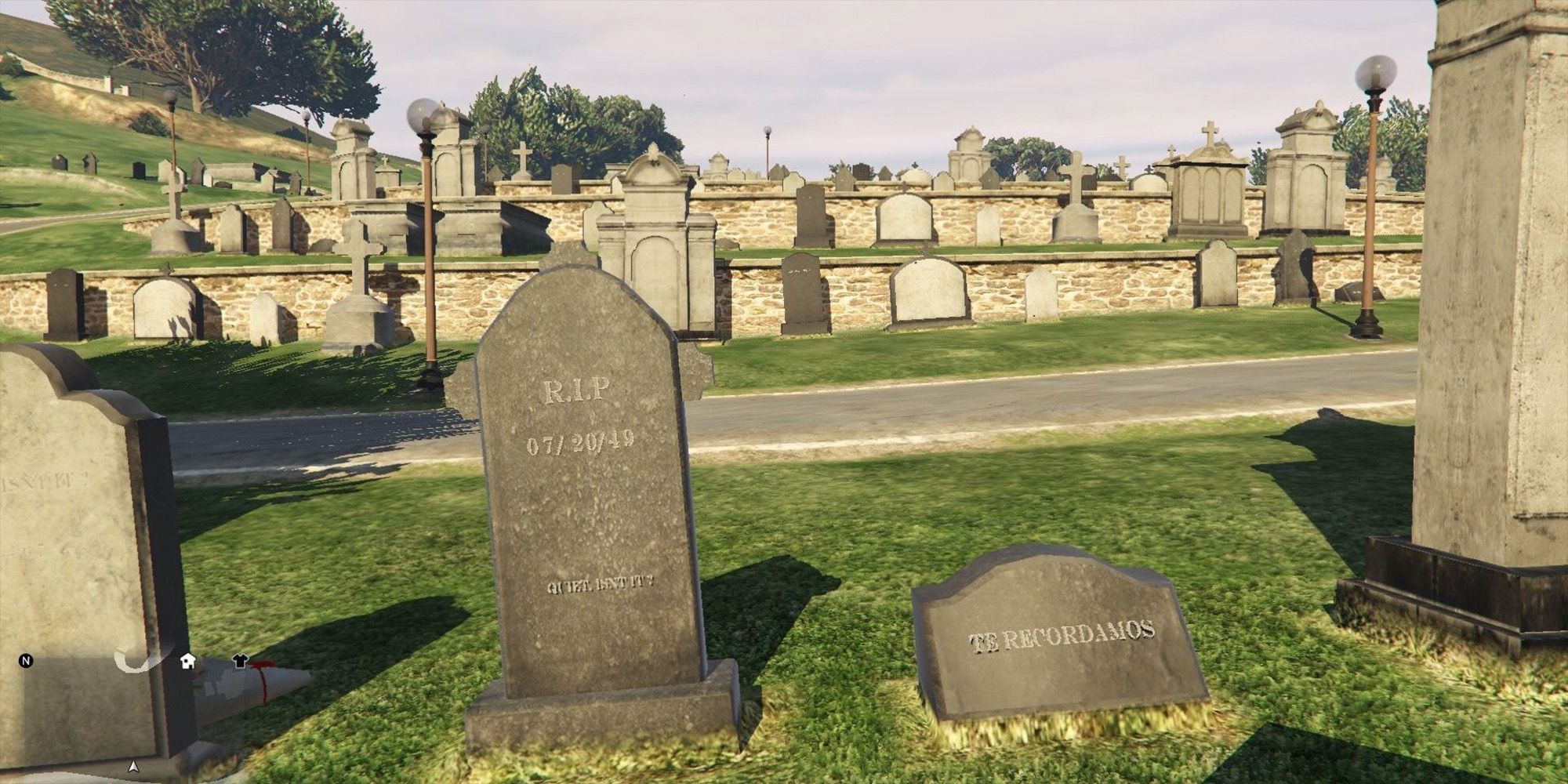 Vinewood Cemetery in Grand Theft Auto V